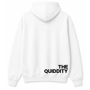 THE Q HOODIE white